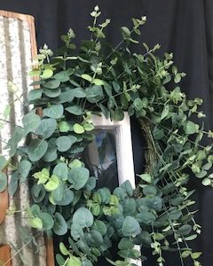 Eucalyptus wreath 18"